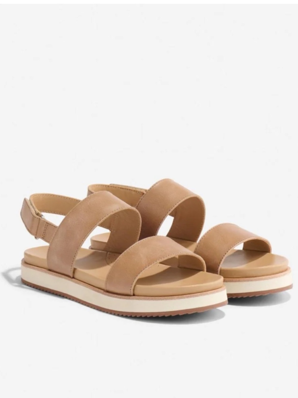 Go-To Flatform Sandal - Almond